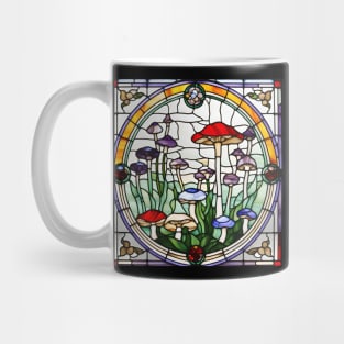 Colorful Caps Stained Glass Mug